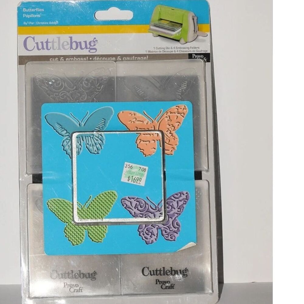 Cuttlebug Butterflies Cut & Emboss Set (#37-1651) B20